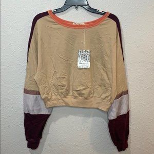 NEW FREE PEOPLE field of dreams long sleeve shirt